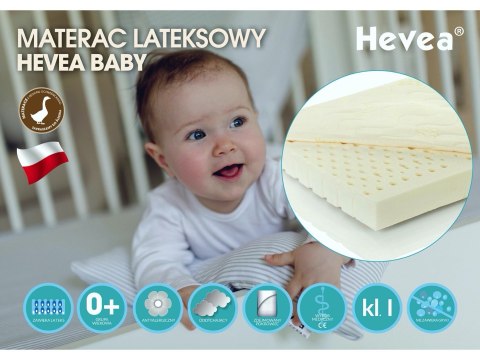 Materac lateksowy Hevea Baby 130x70 (Medica) Materac lateksowy Hevea Baby 130x70 (Medica)