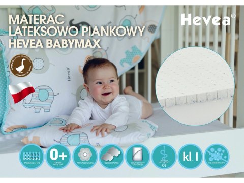 Materac z lateksem Hevea Baby Max 140x70 (Medica) Materac z lateksem Hevea Baby Max 140x70 (Medica)