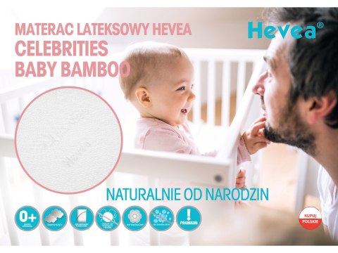 Materac lateksowy Hevea Celebrities Baby 120x60 (Medica) Materac lateksowy Hevea Celebrities Baby 120x60 (Medica)