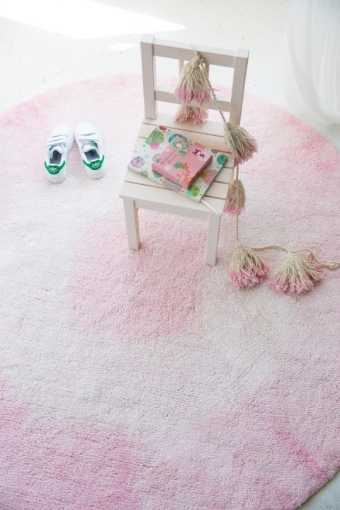 Dywan bawełniany Tie-Dye Pink Ø150 cm Lorena Canals Dywan bawełniany Tie-Dye Pink Ø150 cm Lorena Canals