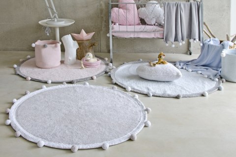 Lorena Canals Dywan bawełniany BUBBLY Soft Blue Ø 120 cm Lorena Canals Dywan bawełniany BUBBLY Soft Blue Ø 120 cm
