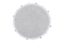 Lorena Canals Dywan bawełniany Bubbly Light Grey Ø 120 cm