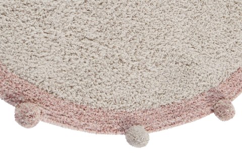 Lorena Canals Dywan bawełniany Bubbly Vintage Nude Ø 120 cm Lorena Canals Dywan bawełniany Bubbly Vintage Nude Ø 120 cm