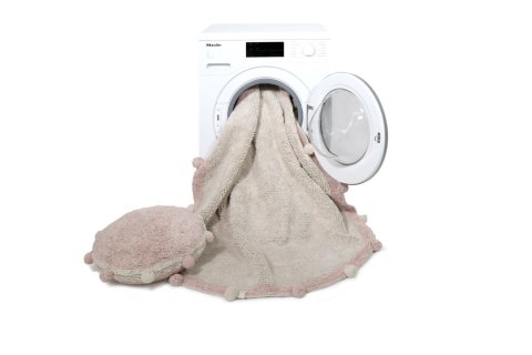 Lorena Canals Dywan bawełniany Bubbly Vintage Nude Ø 120 cm Lorena Canals Dywan bawełniany Bubbly Vintage Nude Ø 120 cm