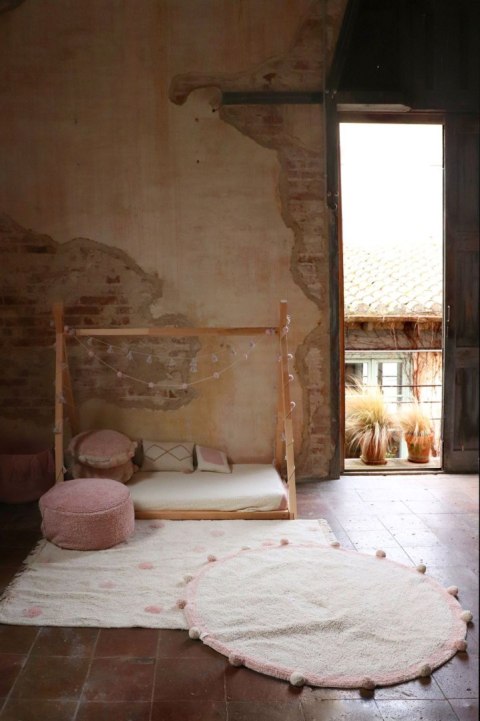 Lorena Canals Dywan bawełniany Bubbly Vintage Nude Ø 120 cm Lorena Canals Dywan bawełniany Bubbly Vintage Nude Ø 120 cm