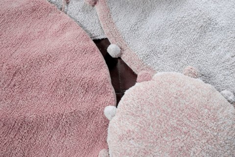 Lorena Canals Dywan bawełniany Bubbly Vintage Nude Ø 120 cm Lorena Canals Dywan bawełniany Bubbly Vintage Nude Ø 120 cm