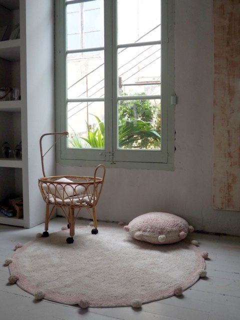 Lorena Canals Dywan bawełniany Bubbly Vintage Nude Ø 120 cm Lorena Canals Dywan bawełniany Bubbly Vintage Nude Ø 120 cm