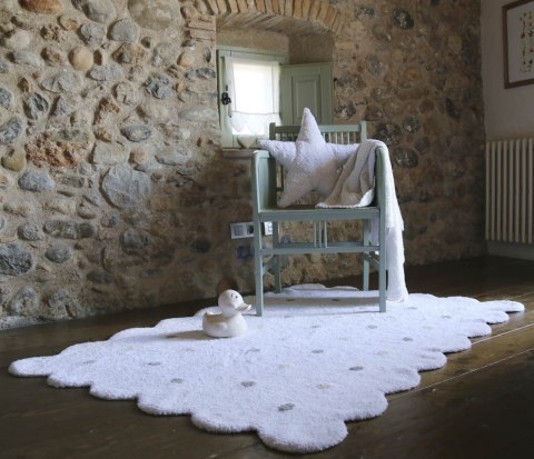 Lorena Canals Dywan bawełniany Galleta Blanco/White 120 x 160 cm Lorena Canals Dywan bawełniany Galleta Blanco/White 120 x 160 cm