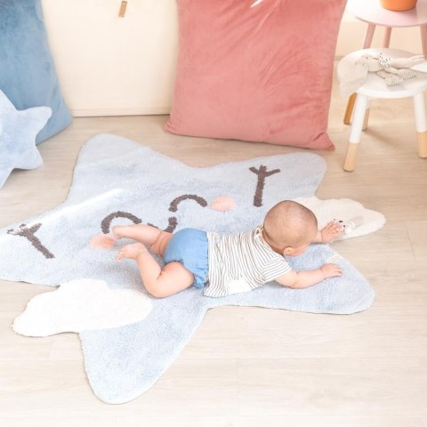 Lorena Canals Dywan bawełniany Happy Star, Mr Wonderful & Lorena Canals Ø 120 cm Lorena Canals Dywan bawełniany Happy Star, Mr Wonderful & Lorena Canals Ø 120 cm