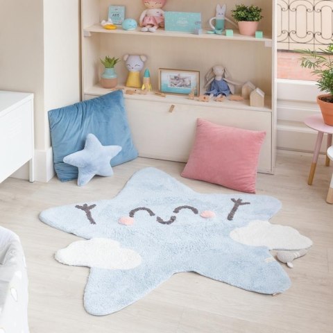 Lorena Canals Dywan bawełniany Happy Star, Mr Wonderful & Lorena Canals Ø 120 cm Lorena Canals Dywan bawełniany Happy Star, Mr Wonderful & Lorena Canals Ø 120 cm