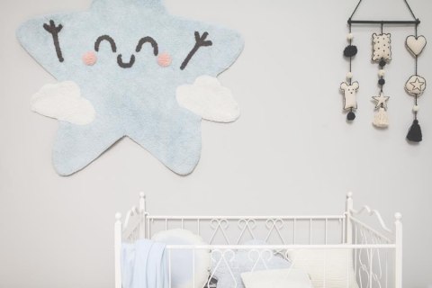 Lorena Canals Dywan bawełniany Happy Star, Mr Wonderful & Lorena Canals Ø 120 cm Lorena Canals Dywan bawełniany Happy Star, Mr Wonderful & Lorena Canals Ø 120 cm