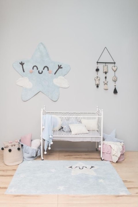 Lorena Canals Dywan bawełniany Happy Star, Mr Wonderful & Lorena Canals Ø 120 cm Lorena Canals Dywan bawełniany Happy Star, Mr Wonderful & Lorena Canals Ø 120 cm