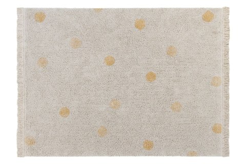 Lorena Canals Dywan bawełniany Hippy Dots Natural Honey 120 x 160 cm