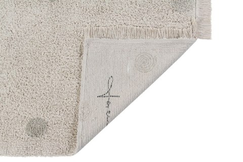 Lorena Canals Dywan bawełniany Hippy Dots Natural Olive 120 x 160 cm Lorena Canals Dywan bawełniany Hippy Dots Natural Olive 120 x 160 cm