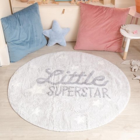 Lorena Canals Dywan bawełniany Little Superstar, Mr Wonderful & Lorena Canals Ø 120 cm Lorena Canals Dywan bawełniany Little Superstar, Mr Wonderful & Lorena Canals Ø 120 cm