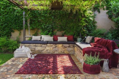 Lorena Canals Dywan bawełniany Earth Savannah Red 170 x 240 cm Lorena Canals Dywan bawełniany Earth Savannah Red 170 x 240 cm