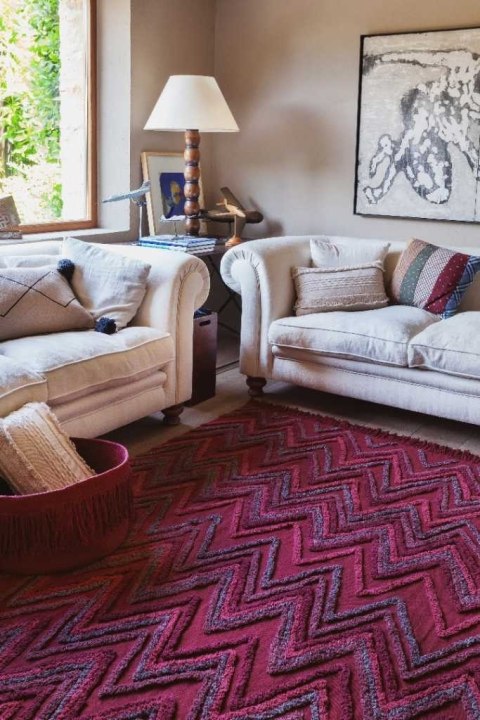 Lorena Canals Dywan bawełniany Earth Savannah Red 170 x 240 cm Lorena Canals Dywan bawełniany Earth Savannah Red 170 x 240 cm