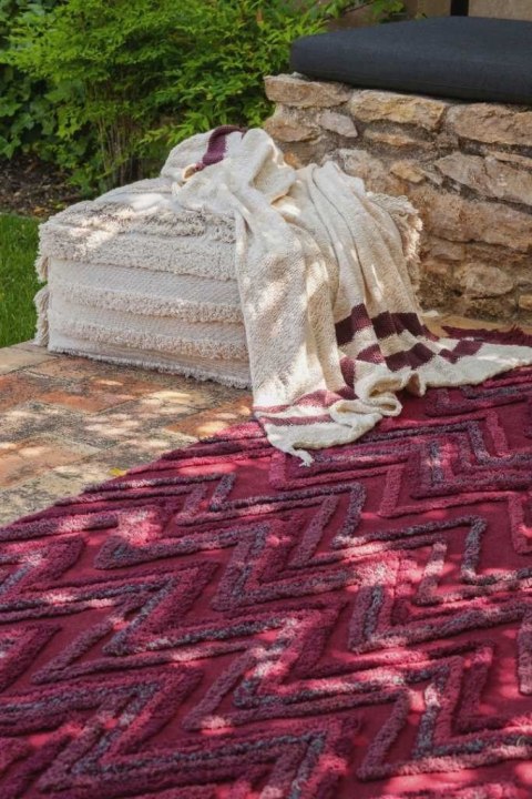 Lorena Canals Dywan bawełniany Earth Savannah Red 170 x 240 cm Lorena Canals Dywan bawełniany Earth Savannah Red 170 x 240 cm