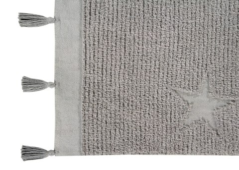Lorena Canals Dywan bawełniany Hippy Stars Grey 120 x 175 cm Lorena Canals Dywan bawełniany Hippy Stars Grey 120 x 175 cm