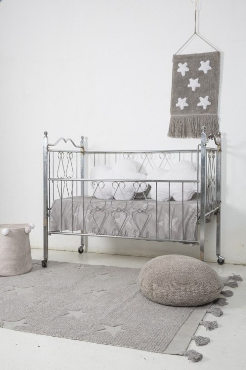 Lorena Canals Dywan bawełniany Hippy Stars Grey 120 x 175 cm Lorena Canals Dywan bawełniany Hippy Stars Grey 120 x 175 cm