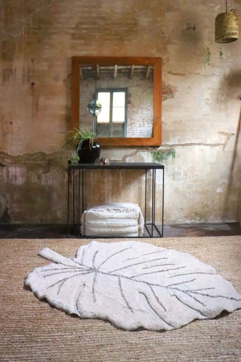 Lorena Canals Dywan bawełniany Monstera Natural 120 x 180 cm Lorena Canals Dywan bawełniany Monstera Natural 120 x 180 cm