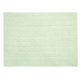 Lorena Canals Dywan bawełniany Trenzas Soft Mint 120 x 160 cm