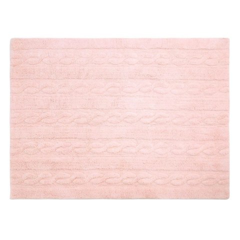 Lorena Canals Dywan bawełniany Trenzas Soft Pink 120 x 160 cm