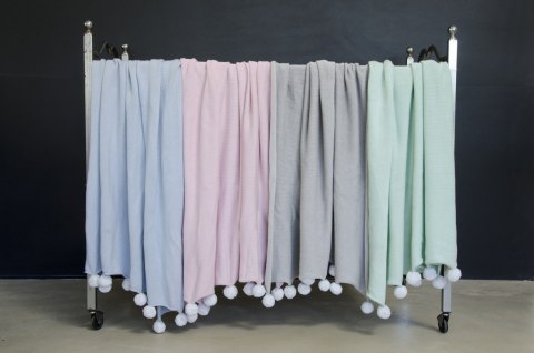 Lorena Canals Kocyk bawełniany Bubbly Soft Blue Lorena Canals Kocyk bawełniany Bubbly Soft Blue