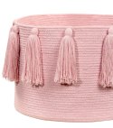 Lorena Canals Kosz dekoracyjny Tassels Pink