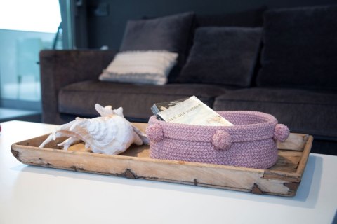 Lorena Canals Kosz dekoracyjny Tray Ash Rose Lorena Canals Kosz dekoracyjny Tray Ash Rose