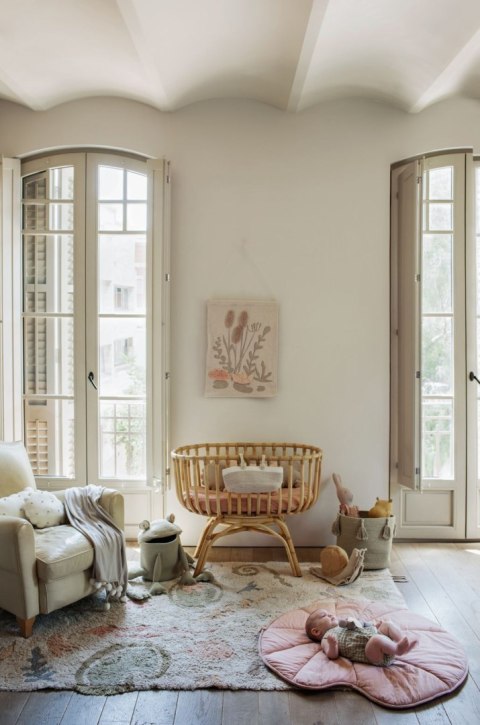 Mata do zabawy Lilia wodna vintage nude 95x95cm Lorena Canals Mata do zabawy Lilia wodna vintage nude 95x95cm Lorena Canals