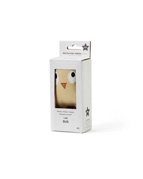 Kid's Concept - Grzechotka sowa EDVIN, green Kid's Concept - Grzechotka sowa EDVIN, green
