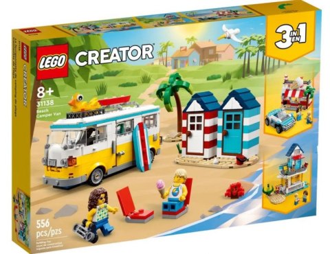 LEGO Klocki Creator 31138 Kamper na plaży 3 w 1