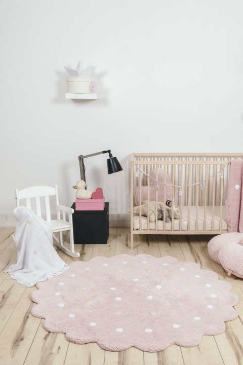 Lorena Canals Dywan bawełniany Galletita Rosa/Pink Ø 140 cm Lorena Canals Dywan bawełniany Galletita Rosa/Pink Ø 140 cm