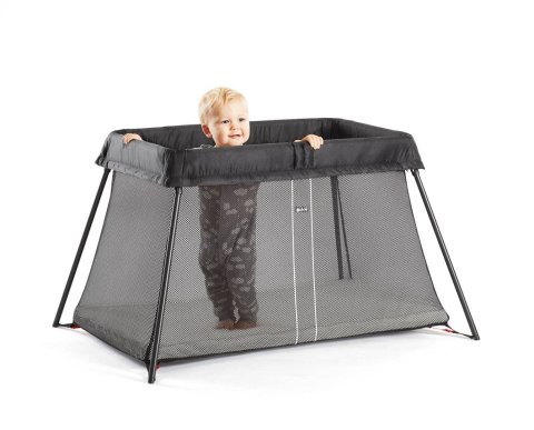 BABYBJORN - łóżeczko turystyczne LIGHT - czarny + prześcieradło BABYBJORN - łóżeczko turystyczne LIGHT - czarny + prześcieradło