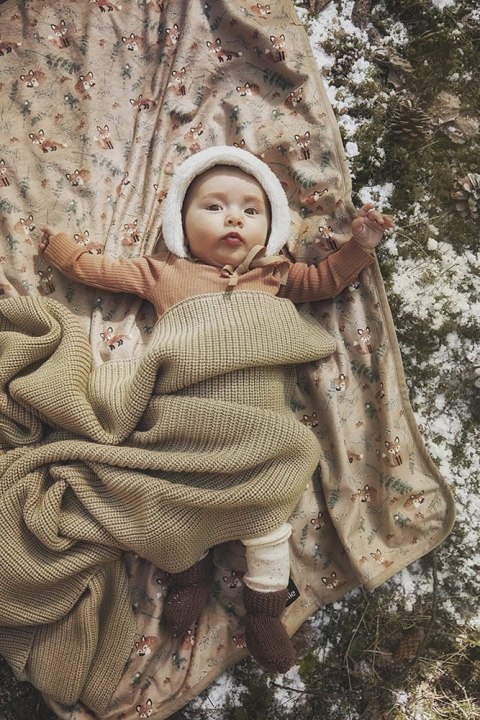 Elodie Details - Kocyk Pearl Velvet - Nordic Woodland Elodie Details - Kocyk Pearl Velvet - Nordic Woodland