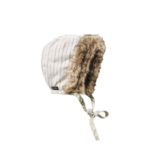 Elodie Details - Czapka Winter Bonnet - Pinstripe - 6-12 m-cy