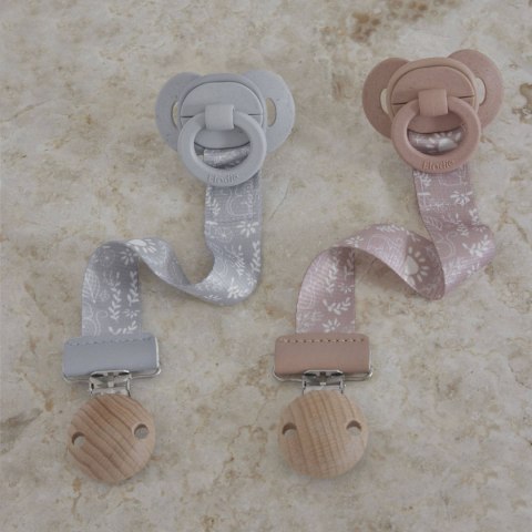 Elodie Details - Drewniana zawieszka do smoczka - Monkey Sunrise Pink Elodie Details - Drewniana zawieszka do smoczka - Monkey Sunrise Pink