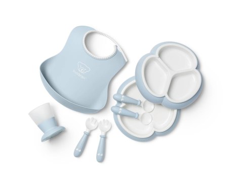 BABYBJORN - Zestaw obiadowy Dinnerware, 8 szt. - Powder Blue