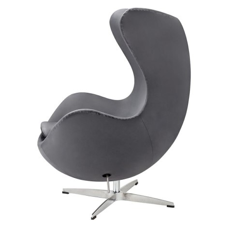 Fotel EGG CLASSIC VELVET ciemny szary - welur, podstawa aluminiowa Fotel EGG CLASSIC VELVET ciemny szary - welur, podstawa aluminiowa