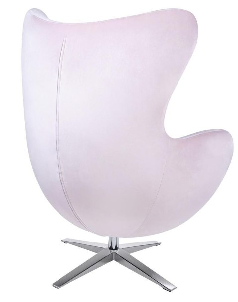 Fotel EGG SZEROKI VELVET jasny róż.30 - welur, podstawa stal Fotel EGG SZEROKI VELVET jasny róż.30 - welur, podstawa stal