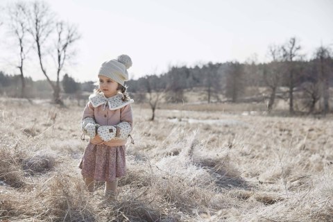 Elodie Details - Beret - Creamy White 6-12 m-cy Elodie Details - Beret - Creamy White 6-12 m-cy