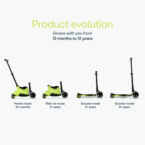 SmarTrike - Hulajnoga 4w1- Xtend Ride-on - Lime SmarTrike - Hulajnoga 4w1- Xtend Ride-on - Lime