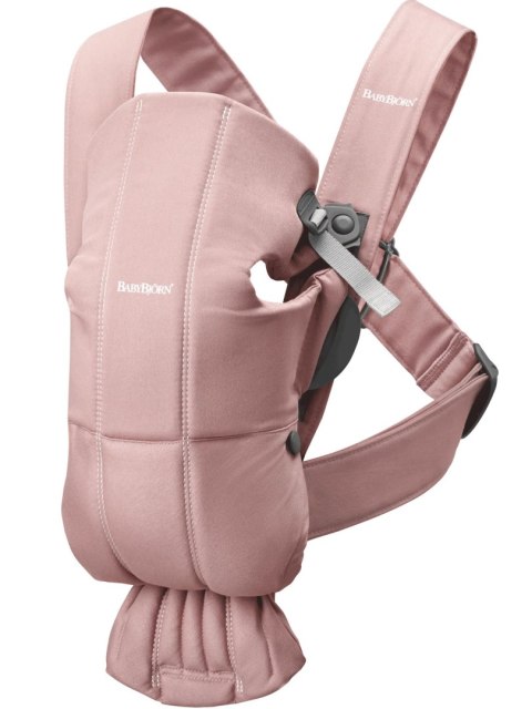 BABYBJORN MINI Woven - nosidełko, Zgaszony Róż