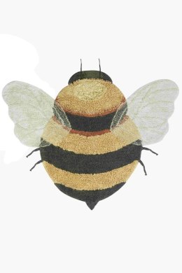 Dywan bawełniany Bee do prania w pralce, Planet Bee, Lorena Canals