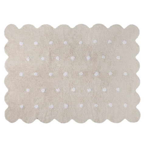 Lorena Canals Dywan bawełniany Galleta Crema/Beige 120 x 160 cm