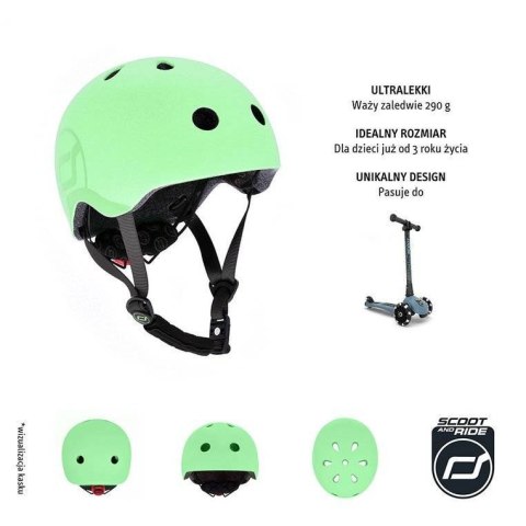 SCOOTANDRIDE - Kask S-M dla dzieci 3+ Kiwi SCOOTANDRIDE - Kask S-M dla dzieci 3+ Kiwi
