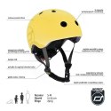 SCOOTANDRIDE - Kask S-M dla dzieci 3+ Lemon