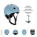 SCOOTANDRIDE - Kask S-M dla dzieci 3+ Steel