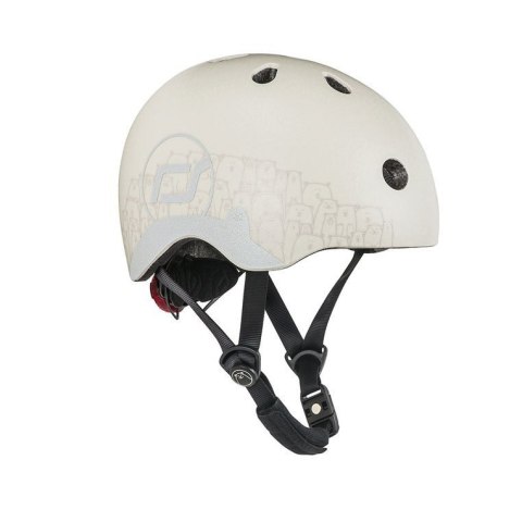 SCOOTANDRIDE - Kask z odblaskami XXS-S dla dzieci 1-5 lat Ash Bear